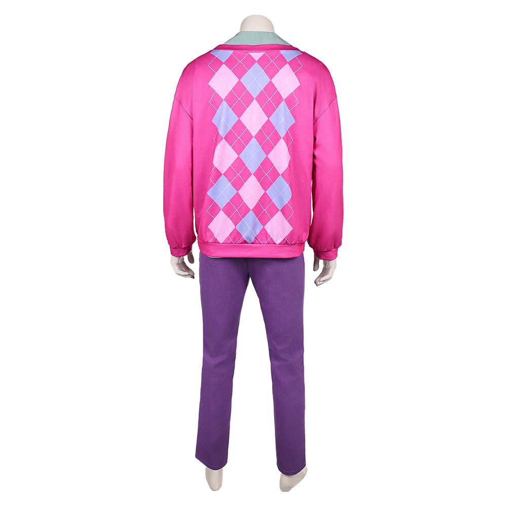 Kpop Demon Hunters(2025) Baby Saja Tenue à Carreaux Roses Cosplay Costume