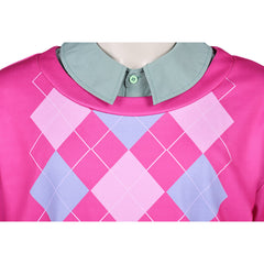 Kpop Demon Hunters(2025) Baby Saja Tenue à Carreaux Roses Cosplay Costume