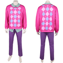 Kpop Demon Hunters(2025) Baby Saja Tenue à Carreaux Roses Cosplay Costume