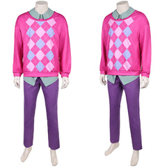 Kpop Demon Hunters(2025) Baby Saja Tenue à Carreaux Roses Cosplay Costume