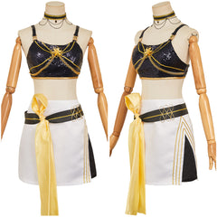 KPop Demon Hunters(2025) Huntrix Mira Tenue à Bretelles Noir Cosplay Costume