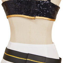 KPop Demon Hunters(2025) Huntrix Mira Tenue à Bretelles Noir Cosplay Costume