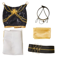 KPop Demon Hunters(2025) Huntrix Mira Tenue à Bretelles Noir Cosplay Costume