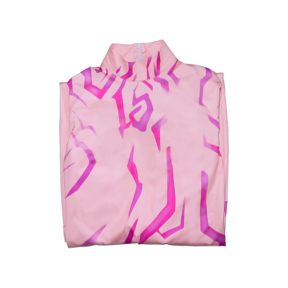 KPop Demon Hunters(2025) Huntrix Rumi Combinaison Rose Cosplay Costume Ver.2