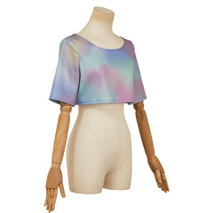 KPop Demon Hunters(2025) Huntrix Rumi Haut Court Coloré Cosplay Costume