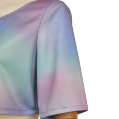 KPop Demon Hunters(2025) Huntrix Rumi Haut Court Coloré Cosplay Costume