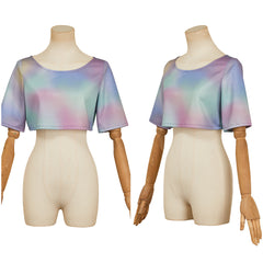 KPop Demon Hunters(2025) Huntrix Rumi Haut Court Coloré Cosplay Costume