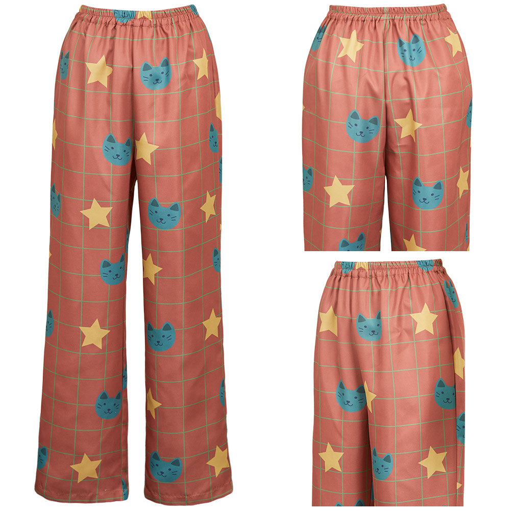 KPop Demon Hunters(2025) Huntrix Rumi Pantalon de Pyjama Orange Cosplay Costume