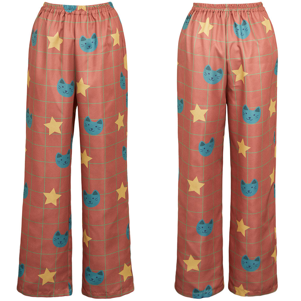 KPop Demon Hunters(2025) Huntrix Rumi Pantalon de Pyjama Orange Cosplay Costume