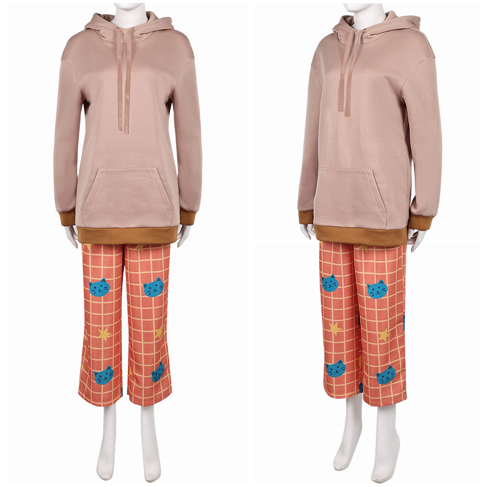 KPop Demon Hunters(2025) Huntrix Rumi Pyjama Orange Cosplay Costume