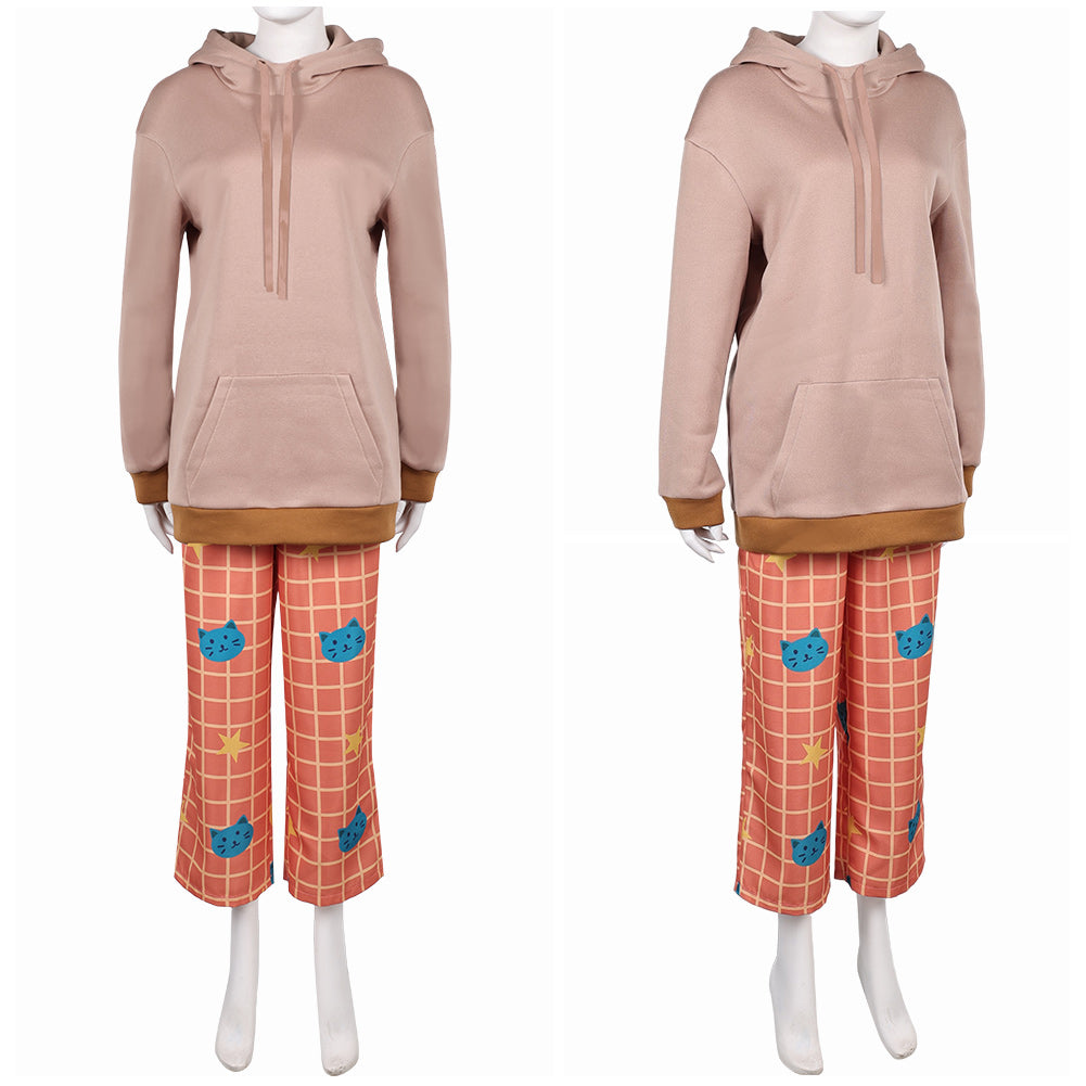 KPop Demon Hunters(2025) Huntrix Rumi Pyjama Orange Cosplay Costume