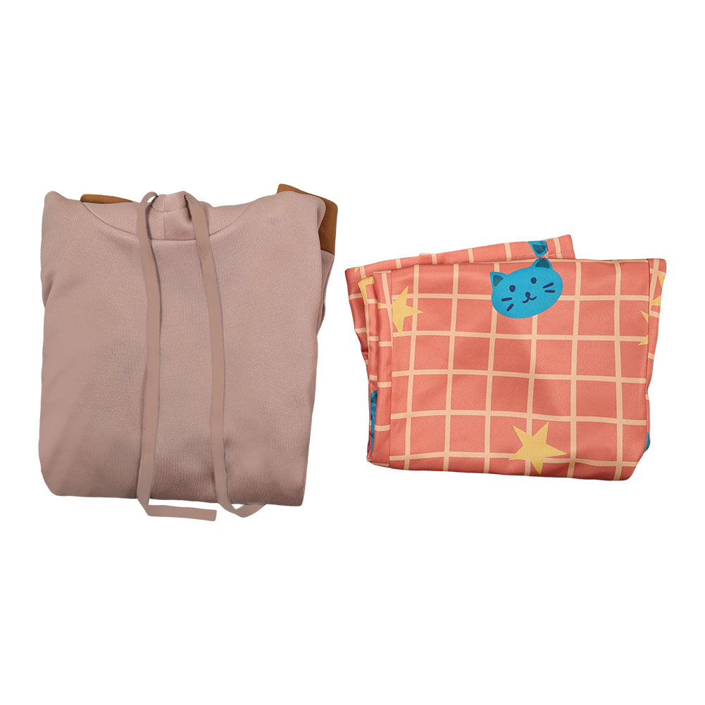 KPop Demon Hunters(2025) Huntrix Rumi Pyjama Orange Cosplay Costume