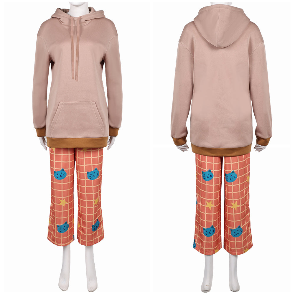 KPop Demon Hunters(2025) Huntrix Rumi Pyjama Orange Cosplay Costume