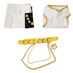 KPop Demon Hunters(2025) Huntrix Rumi Tenue Blanche et Noire Cosplay Costume