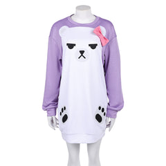 KPop Demon Hunters(2025) Mira Pyjama Violet et Blanc Cosplay Costume