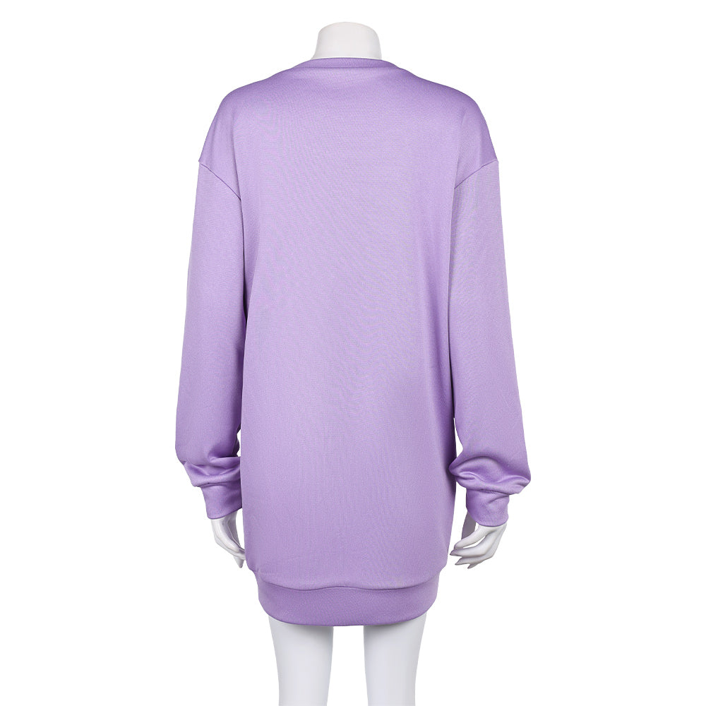 KPop Demon Hunters(2025) Mira Pyjama Violet et Blanc Cosplay Costume