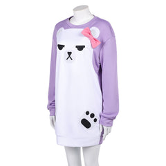 KPop Demon Hunters(2025) Mira Pyjama Violet et Blanc Cosplay Costume