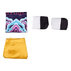 KPop Demon Hunters(2025) Mira Tenue Bleue et Jaune Cosplay Costume