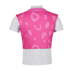 Kpop Demon Hunters(2025) Mystery Saja Gilet Rose Haut Blanc Cosplay Costume