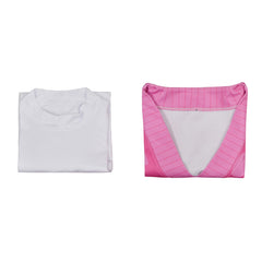 Kpop Demon Hunters(2025) Mystery Saja Gilet Rose Haut Blanc Cosplay Costume