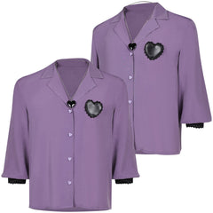 Kpop Demon Hunters(2025) Romance Saja Chemise Violette Cosplay Costume