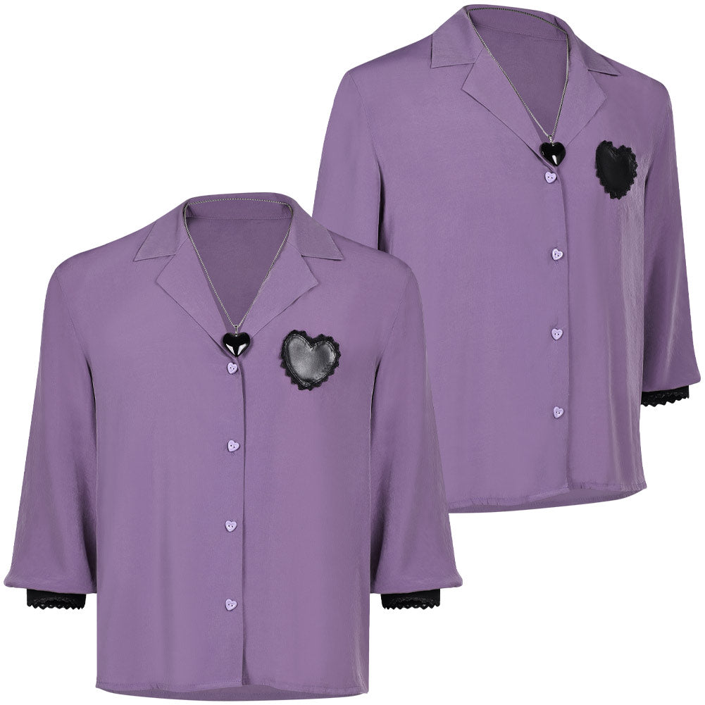 Kpop Demon Hunters(2025) Romance Saja Chemise Violette Cosplay Costume