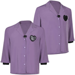 Kpop Demon Hunters(2025) Romance Saja Chemise Violette Cosplay Costume