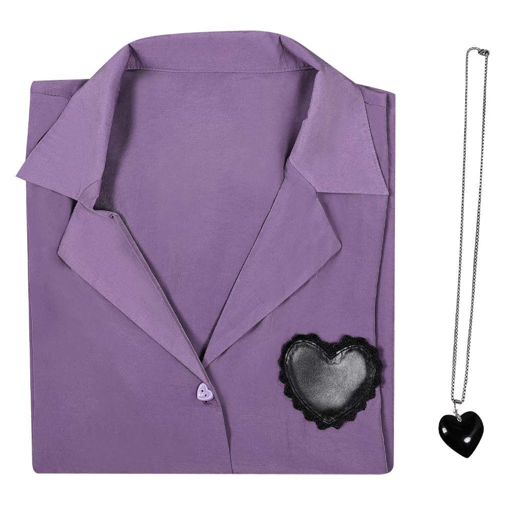 Kpop Demon Hunters(2025) Romance Saja Chemise Violette Cosplay Costume