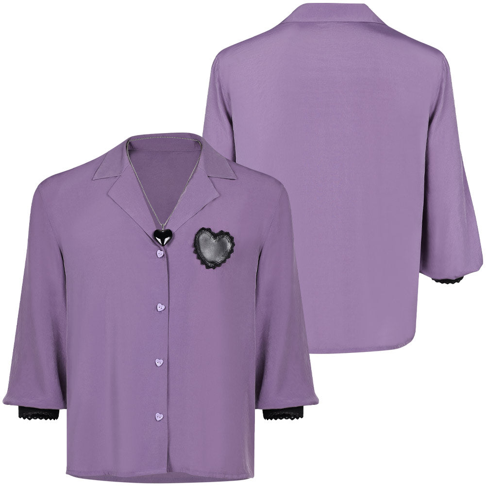 Kpop Demon Hunters(2025) Romance Saja Chemise Violette Cosplay Costume