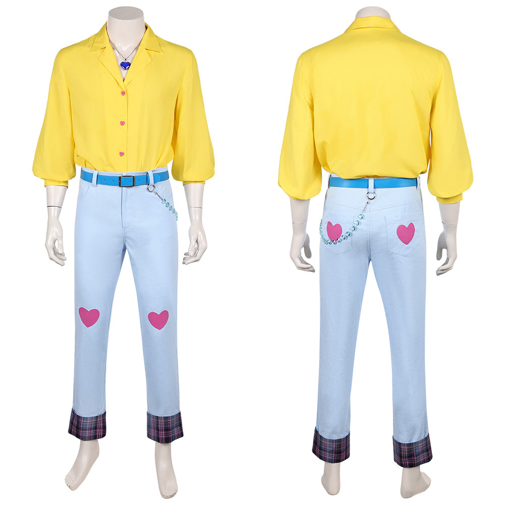 Kpop Demon Hunters(2025) Romance Saja Tenue de Chemise Jaune Cosplay Costume