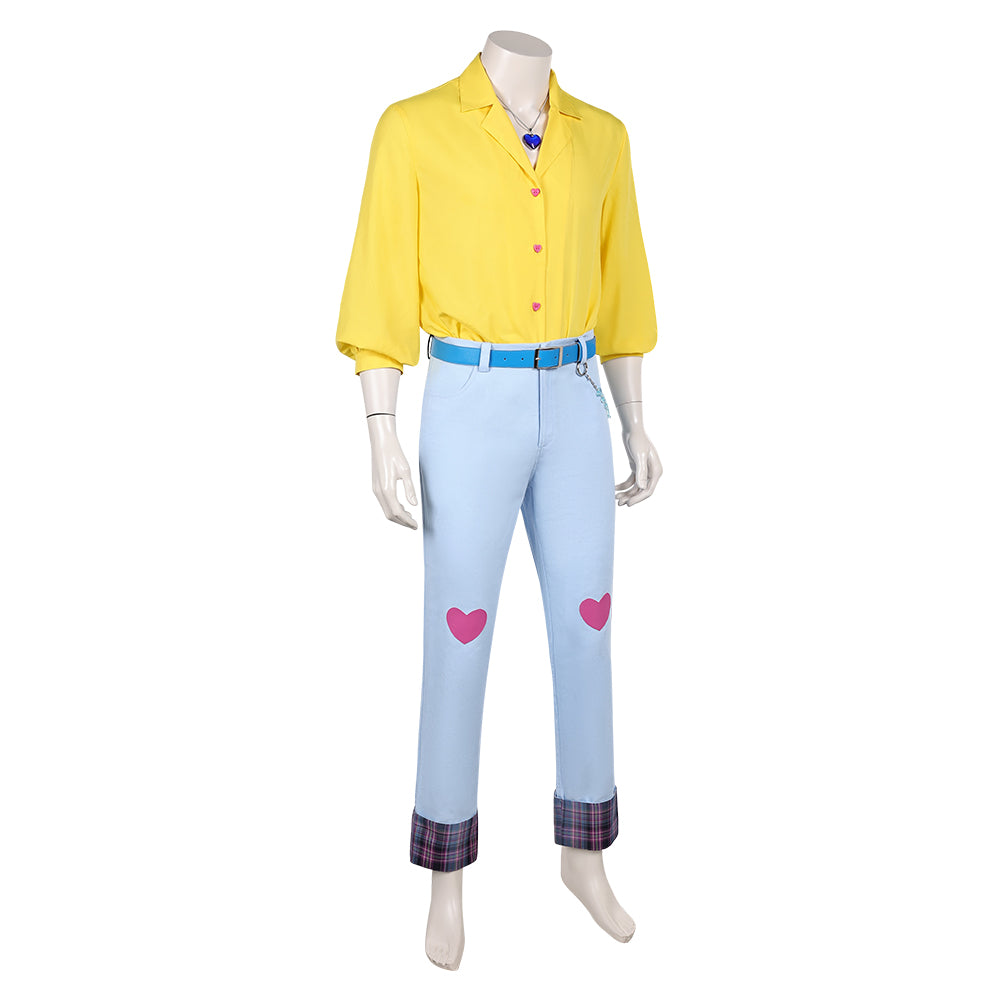 Kpop Demon Hunters(2025) Romance Saja Tenue de Chemise Jaune Cosplay Costume