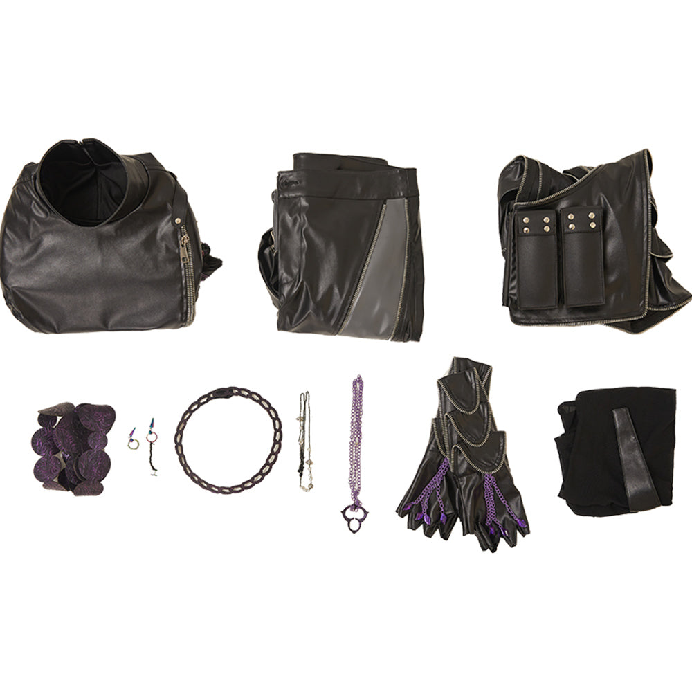 Kpop Demon Hunters(2025) Rumi Tenue Noire en Cuir Cosplay Costume