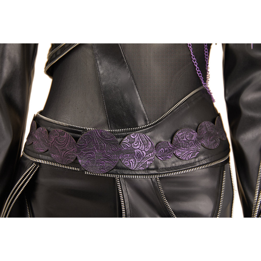Kpop Demon Hunters(2025) Rumi Tenue Noire en Cuir Cosplay Costume