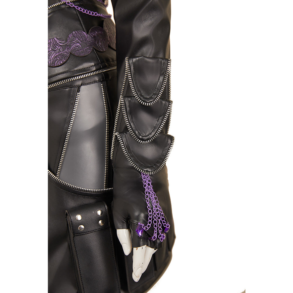 Kpop Demon Hunters(2025) Rumi Tenue Noire en Cuir Cosplay Costume