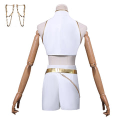 KPop Demon Hunters(2025) Rumi What It Sounds Like Tenue Blanche Cosplay Costume