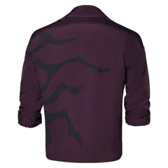 KPop Demon Hunters(2025) Saja Boys Jinu Chemise Imprimée Noire et Violette Cosplay Costume