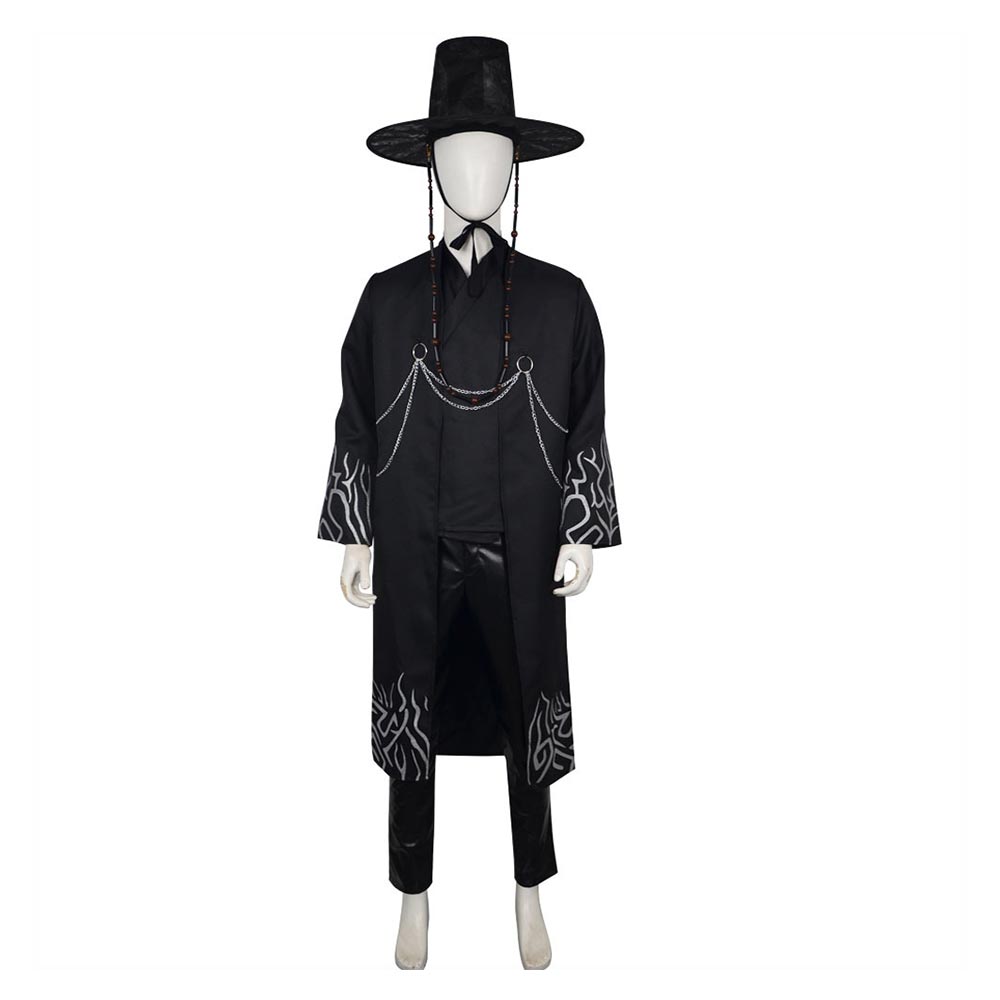 KPop Demon Hunters(2025) Saja Boys Jinu Tenue Noire Cosplay Costume