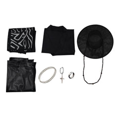 KPop Demon Hunters(2025) Saja Boys Jinu Tenue Noire Cosplay Costume