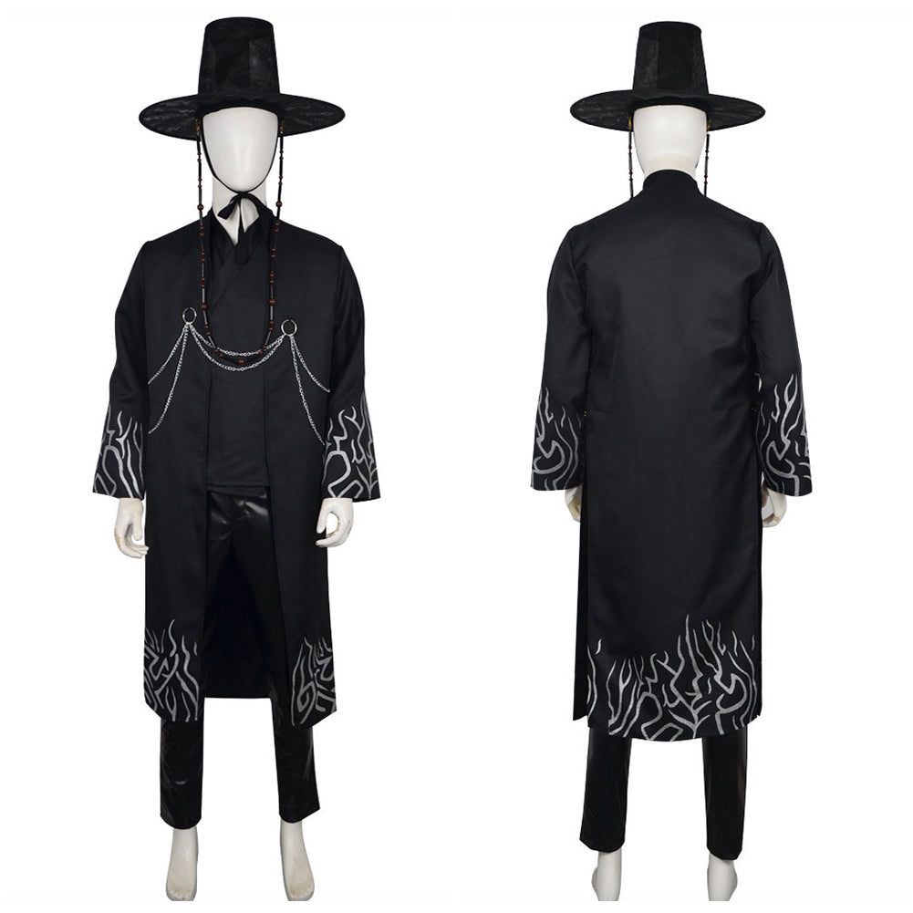 KPop Demon Hunters(2025) Saja Boys Jinu Tenue Noire Cosplay Costume