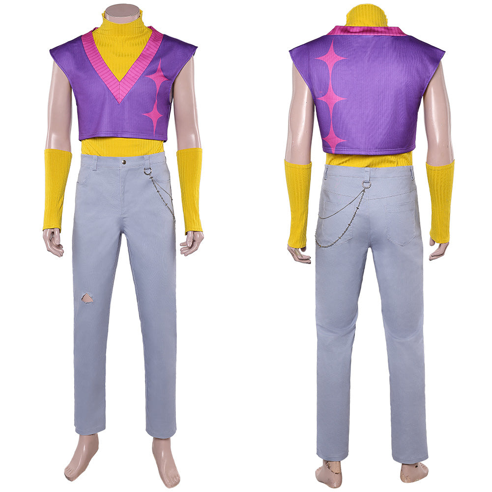 KPop Demon Hunters(2025) Saja Boys Mystery Tenue de Gilet Violet Cosplay Costume