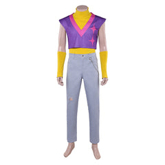 KPop Demon Hunters(2025) Saja Boys Mystery Tenue de Gilet Violet Cosplay Costume