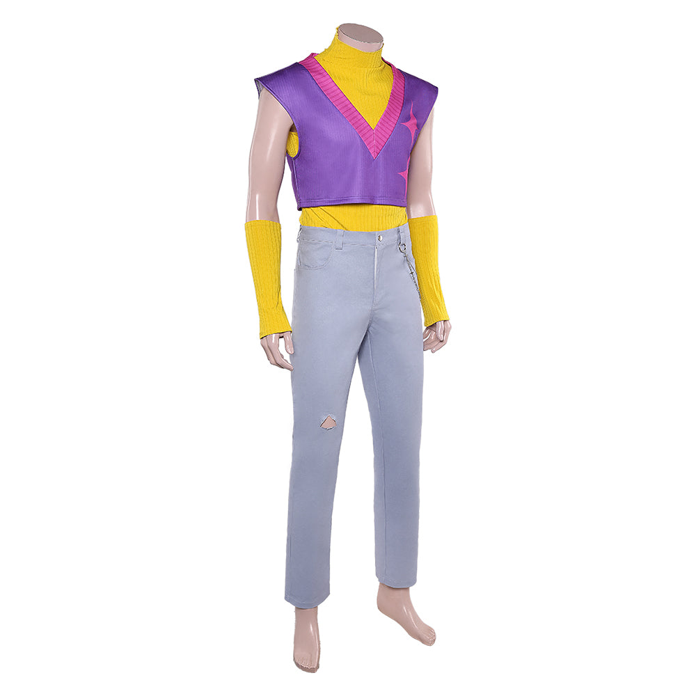 KPop Demon Hunters(2025) Saja Boys Mystery Tenue de Gilet Violet Cosplay Costume