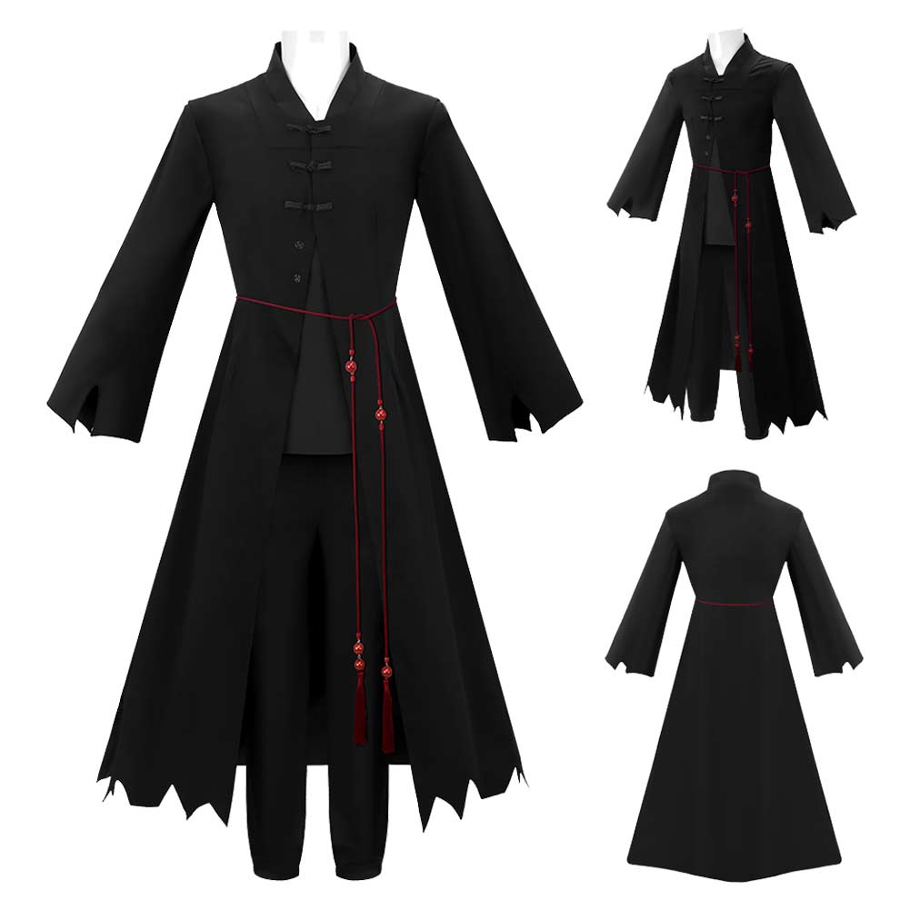 Kpop Demon Hunters(2025) Saja Boys Tenue Noire avec Chapeau Cosplay Costume