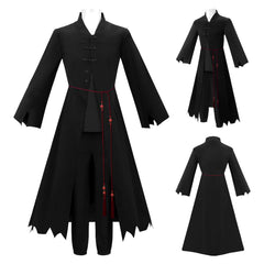 Kpop Demon Hunters(2025) Saja Boys Tenue Noire avec Chapeau Cosplay Costume