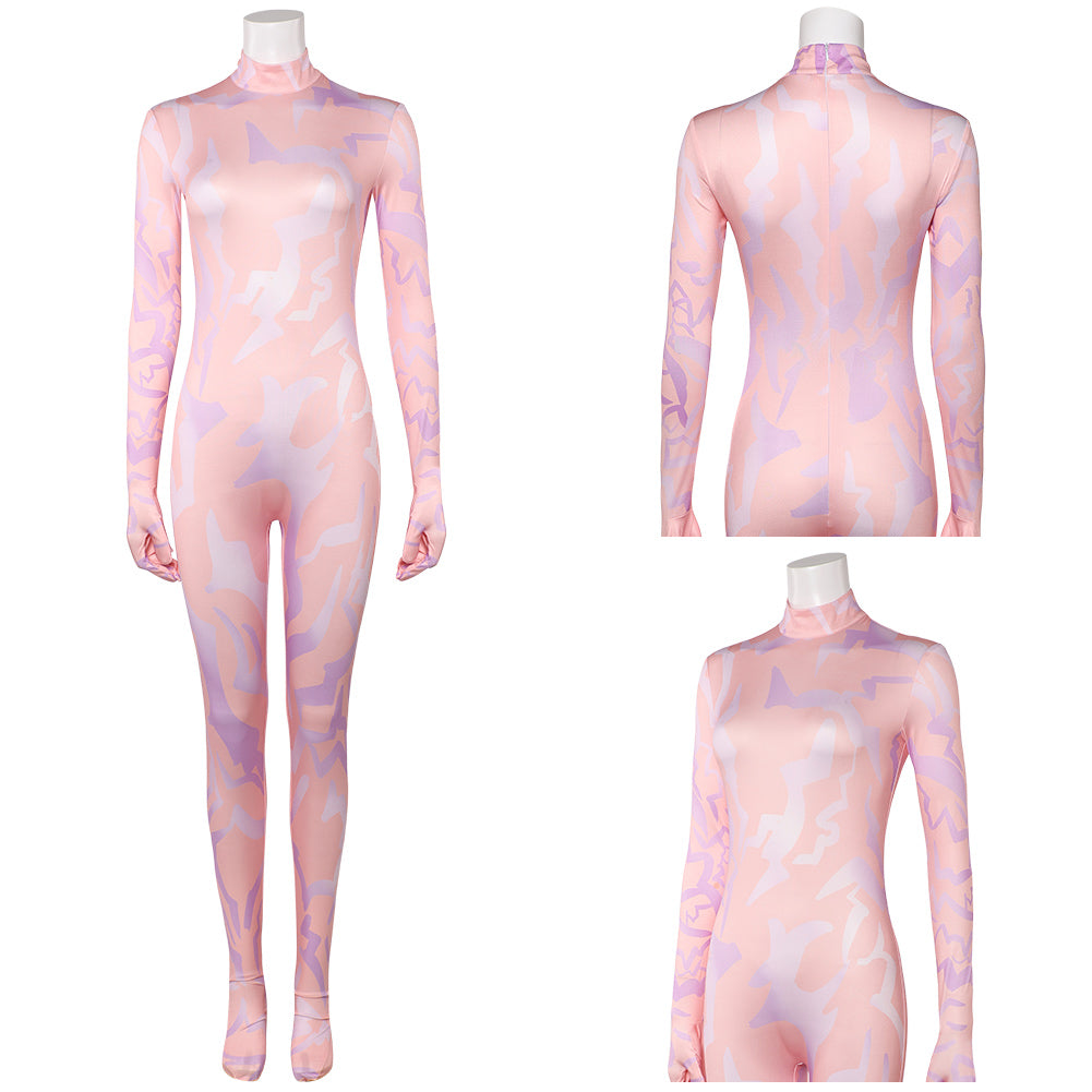 KPop Demon Hunters(2025) Zoey Combinaison Rose Cosplay Costume