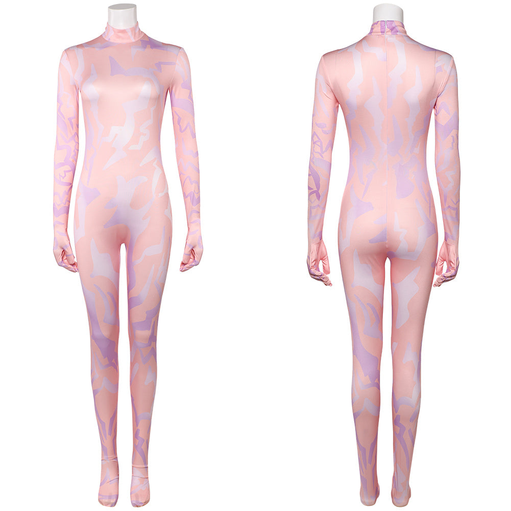 KPop Demon Hunters(2025) Zoey Combinaison Rose Cosplay Costume