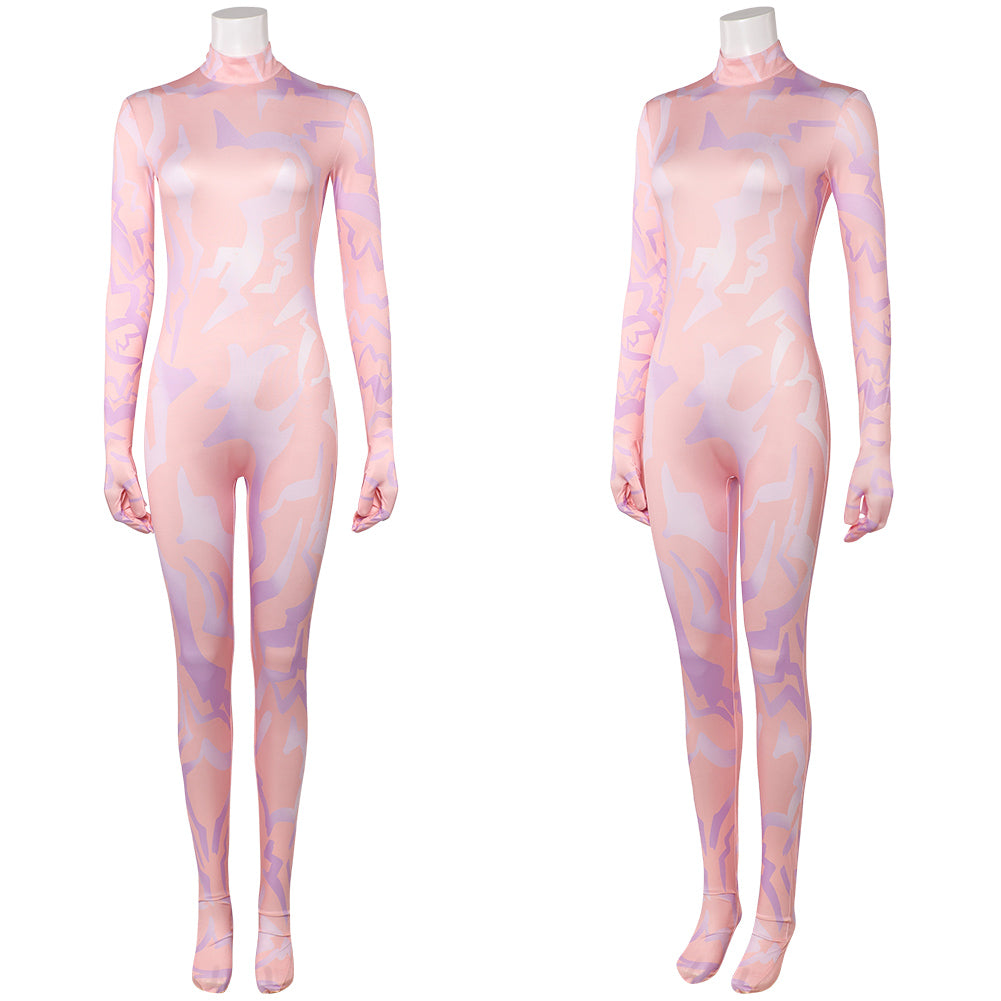 KPop Demon Hunters(2025) Zoey Combinaison Rose Cosplay Costume