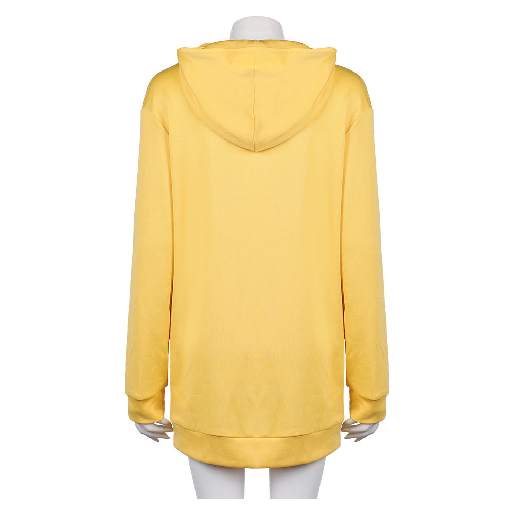 KPop Demon Hunters(2025) Zoey Sweat-shirt à Capuche Jaune Cosplay Costume