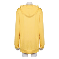 KPop Demon Hunters(2025) Zoey Sweat-shirt à Capuche Jaune Cosplay Costume