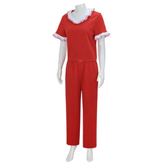 L'Étrange Noël de Monsieur Jack Sally Tenue Rouge Cosplay Costume